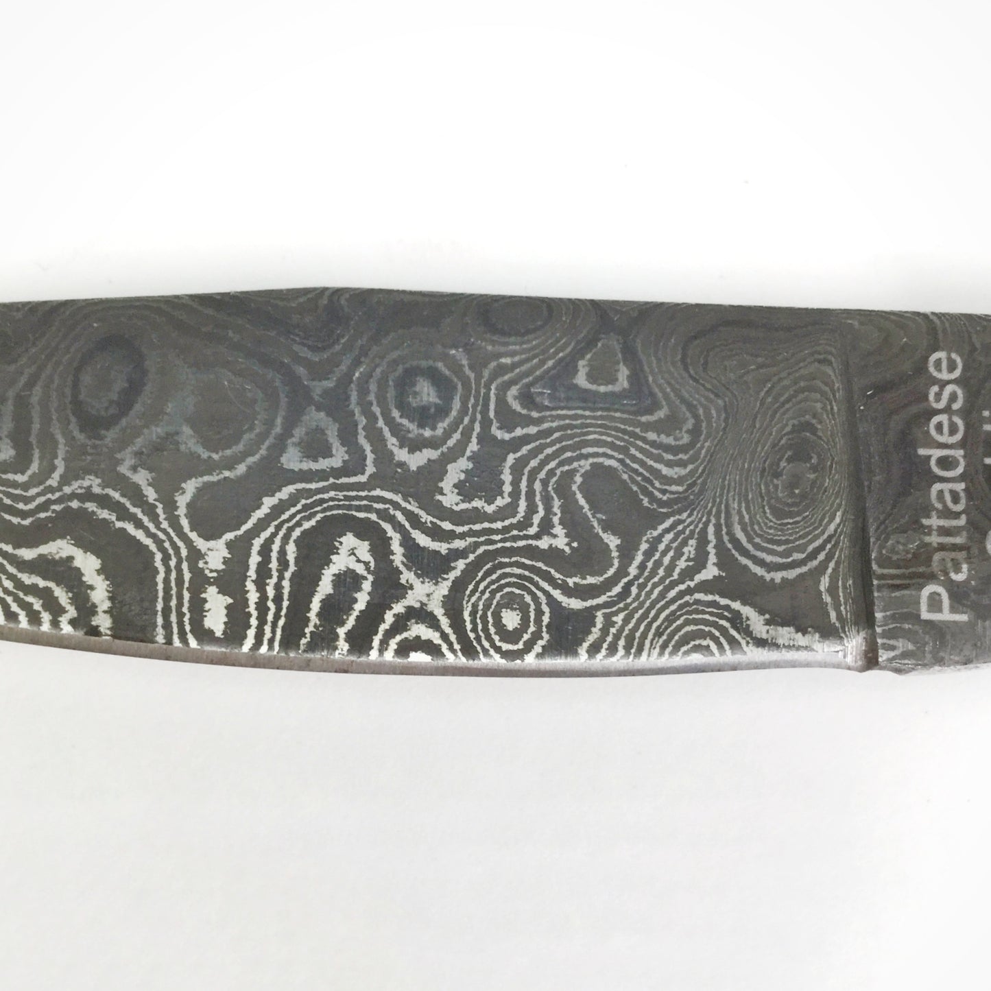 PATTADESE (Flip Knife) | "Nero" (Black). Damascus. Lrg.
