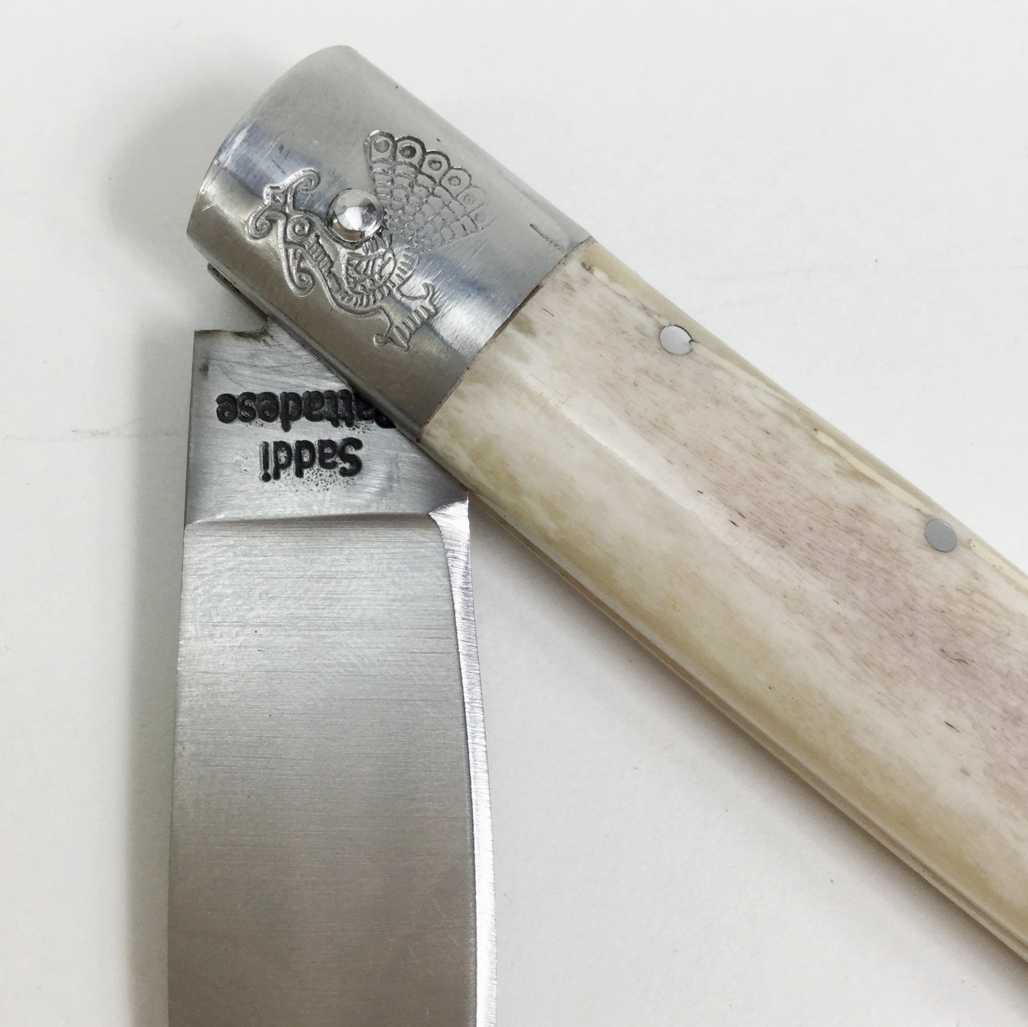 PATTADESE (Flip Knife) | "Bianco" (White). Lrg.